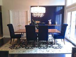 A pastel wall paired choosing a transitional style dining set, complete with upholstered armless chairs, and flanking the bleached wood floors and coordinating dining table look right at home against this beautiful muted. Pin On Design