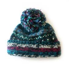 Want to learn how to knit bobbles? Nordic Knit Wool Bobble Hat Knitted Fair Trade In Nepal From The Source