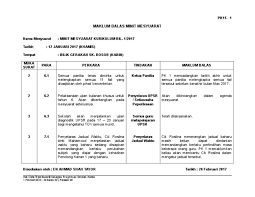 Bilik mesyuarat tingkat 6, pejabat kewangan dan perbendaharaan negeri pahang bil rujukan perkara untuk tindakan maklum balas 1 5.1 mewujudkan slot mbj dalam. Pk15 1 Maklum Balas Minit Mesyuarat Bil 1 2017