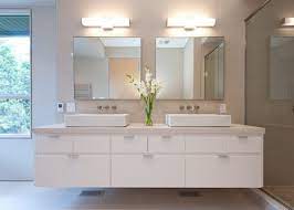 White Floating Bathroom Vanity With Top And Coloured Lacquer Finish Floating Bathroom Vanity Floating Bathroom Vanities Small Bathroom Vanities