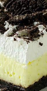 No Bake Oreo Vanilla Pudding Cake Easy Desserts Vanilla Pudding Desserts Baking Sweet