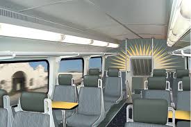 Interior Of A Sunrail Train Interior Train Model Trains