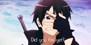 Shared image titled sword art online kirito and asuna kiss gif wallpaper sword art online at x uploaded by pascale9. Kirito Gif Sword Art Online Did You Fav It By Vertify On Deviantart