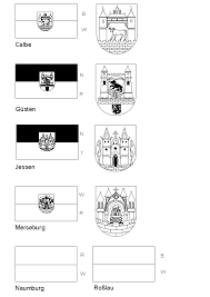 Mit der kur sachsen ging auch das wappen auf die wettiner über und wanderte elbaufwärts, ebenso wie der name »sachsen« selbst. Ostdeutsche Stadtflaggen 4