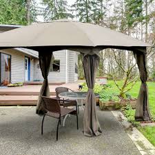 Maybe you would like to learn more about one of these? Gymax 11 5ft Patio Gazebo Canopy Tent Wedding Party Shelter Awning Mosquito Netting Walmart Com Walmart Com