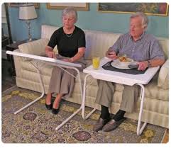 Tablemate I Big Large Brown Dinner Tray Foldable Adjustable Table Mate Tv Card Table For Small Space Folding Table Adjustable Table