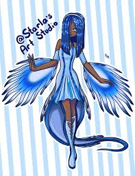 Sapphire The Blue Sea Dragon Black Anime Characters Character Drawing Photography Studio Background