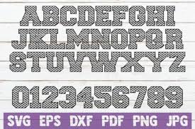 Download Alphabets Svg Bundle Alphabet And Numbers Svg Modern Graphic Design PSD Mockup Templates