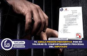 TC anula prisión preventiva por no valorar el comportamiento procesal del  imputado [Sentencia 784/2021]