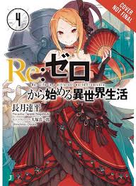 Re Zero Light Novel Vol 04 Starting Life In Another World C Discount Comic Book Service