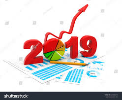 Business Graph With Red Arrow Up Represents Growth In The Year 2019 Business Success 3d Illustrationarrow Represe Red Arrow 3d Illustration Success Business