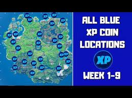 I hope these tips helped you get all of the xp coins hidden in the game. All 27 Blue Xp Coins Locations In Fortnite Week 1 9 Deja Blue Punch Card