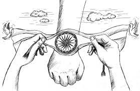 15th August Raksha Bandhan Raksha Bandhan Independence Day Humanoid Sketch