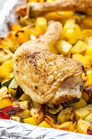 They need space to cook properly. Baked Chicken Legs With Potatoes Plated Cravings