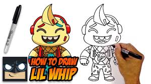 10 kill win fortnite thumbnail. How To Draw Lil Whip Fortnite Step By Step Tutorial Youtube