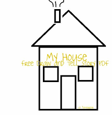 My House Draw And Tell So Tomorrow Drawing Lessons For Kids Literacy Activities Preschool House Drawing