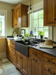 Black Counters Hardware Rustic Kitchen Cabinets Kitchen Cabinet Design Rustic Kitchen