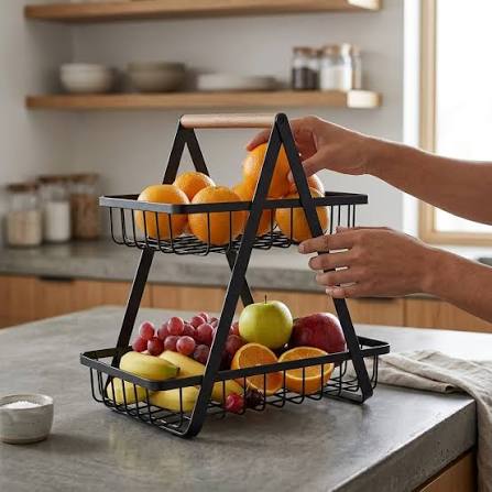 Frutero Organizador de 2 Niveles – gardenandhome