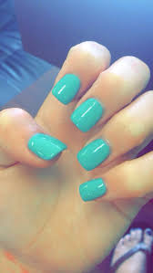 Teal Acrylic Nails Teal Acrylic Nails Teal Nails Fall Acrylic Nails