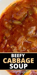 Beefy Cabbage Soup Recipe In 2020 Easy Soup Recipes Ground Beef Recipes Cabbage Soup Recipes