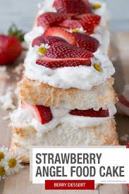 1 1/3 cups superfine sugar. Strawberry Angel Food Cake My Kitchen Love