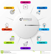 Business Concept With Clock Infographic Design Template