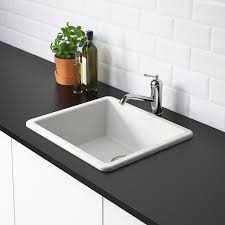 Havsen Sink White Ikea In 2020 Inset Sink Sink Ceramic Kitchen Sinks
