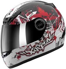 Scorpion Exo 400 Urban Destroyer Full Face Helmet Red