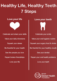 Healthy Life Healthy Teeth British Dental Health Foundation 7 Steps To Love Your Life And Love Your Teeth In Cosmetic Dentistry Emergency Dentist Dentistry