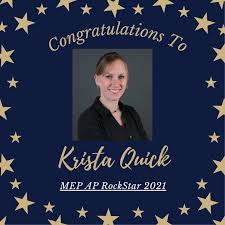 Please join us in congratulating Krista Quick as the MEP AP ...