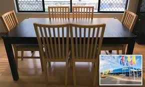 Alexander julian's home colours collection will be available in april in baltimore at lauman's fine furniture and shofer's furniture co. Ikea Mother Reveals How She Made 319 On Her Old Dining Table After Discovering Policy Daily Mail Online