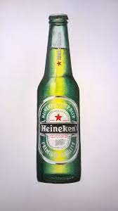 Realistic Beer Bottle Beer Drawing Beer Beer Painting