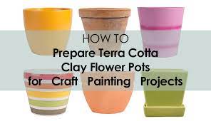 Pots garden ideas such as the one showcased above are very artistic in appearance and are a craze these days. How To Prepare A Terra Cotta Clay Flower Pot For Painting Projects Diy Crafts Plaid Online