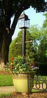 How To Make A Light Post Planter For Your Yard Today S Homeowner Yard Lights Outdoor Lamp Posts Post Lights
