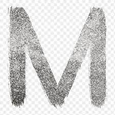 Letter M Png Silver Glitter Brushed Typography Free Image By Rawpixel Com Hein Silver Glitter Typography Lettering