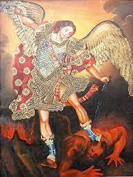 Us 100 Saint Michael Archangel Cusco School Oil Painting Without Frame Alcasami Painting Archangels Oil Painting