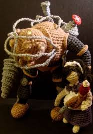 Bioshock 2 Big Daddy Plush Doll Bioshock Big Daddy Amigurumi Doll From Agamerswife Com Crochet Amigurumi Crochet Patterns Amigurumi Doll