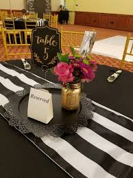 Black And Gold Party Ideas Pinterest Found On Bing From Www Pinterest Com Birthday Party Centerpieces Black And Gold Centerpieces Retirement Party Decorations