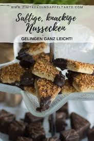 Knackige Nussecken Mit Schokoladenguss Rezept Nussecken Leichte Brownie Rezepte Rezepte