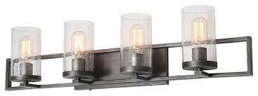 Lnc 4 Light Glass Wall Sconces Bathroom Wall Lights Rustic Vanity Light Industrial Bathroom Vanity Lighting By Lnc