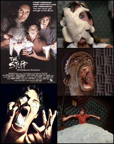 🧪🍦 On this day in 1985, 'The Stuff' oozed into theaters! Larry Cohen's  satirical horror gem warned us all: Are you eating it… or is it eating you?  A deadly dessert disguised