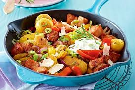 Bunte Kartoffelpfanne Mit Kasseler Rezept Lecker Kasseler Rezept Kartoffelpfanne Rezepte