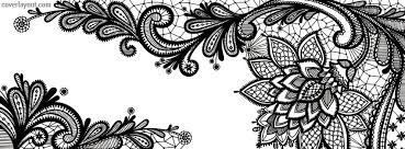 Black And White Flower Facebook Cover Photos Black Lace Flower Facebook Cover Coverlayout Com Twitter Cover Photo