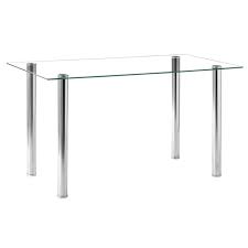 We did not find results for: Dining Table Set Simple Transparent Glass Iron Dinner Table 6pcs Elegant Stripping Texture High Backrest Dining Chairs White Frishay