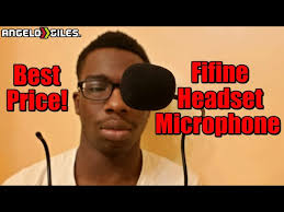 FiFine C1 Headset & Lavalier Lapel Microphone Test