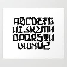 West Coast Fatty Graffiti Alphabet Art Print Graffiti Alphabet Alphabet Art Print Alphabet Art