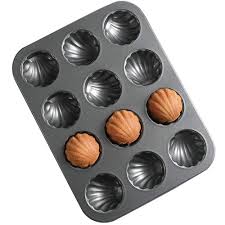 Mylifeunit Madeleine Cookie Mold Carbon Steel Shell Baking Pan With 12 Cavity For More Information Visit I Baking Molds Cake Baking Pans Madeleine Cookie