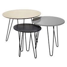3 Tavoli Bassi Estraibili D Da 40 A 60 Cm Graphik Koffietafel Bijzettafels Houten Salontafels