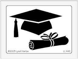 Cap Diploma Stencil Stencils Organization Inspiration Card Templates