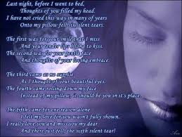 Six Silent Tears Silent Tear Romantic Love Letters Heart Touching Love Quotes
